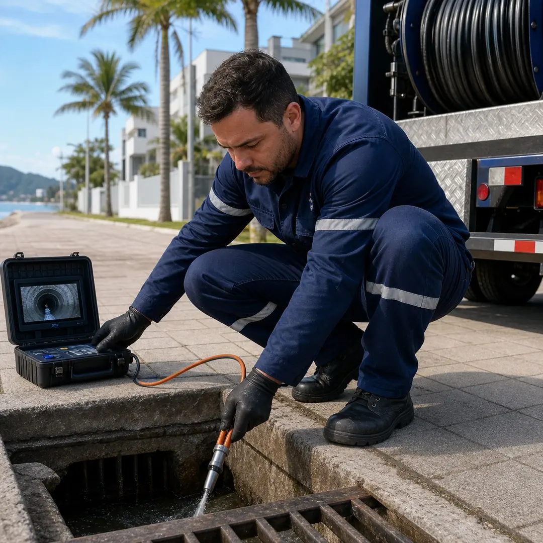 Desentupimento de esgoto em Navegantes